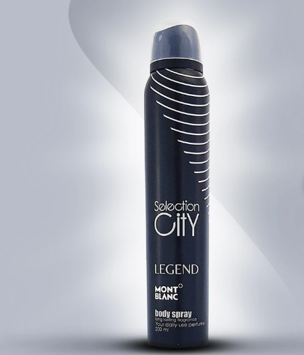 اسپری خوشبو کننده بدن مردانه سلکشن سیتی مدل Legend حجم ۲۰۰ میلی لیتر