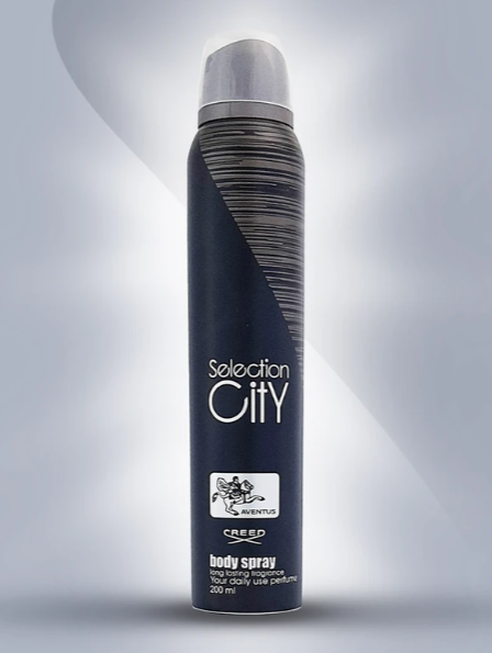 اسپری خوشبوکننده بدن مردانه سلکشن سیتی مدل aventus حجم 200 میلی لیتر