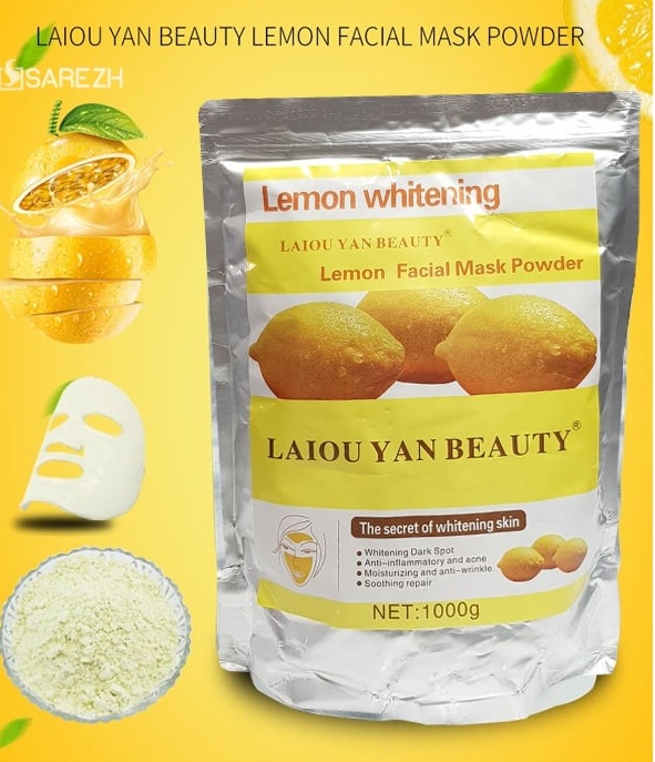 ماسک پودری سفید کننده لیمو lemon whitening