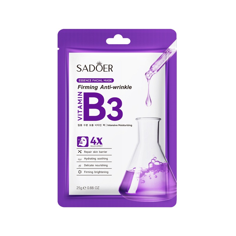 ماسک ورقه ای ضد چروک حاوی ویتامین B3 سادور