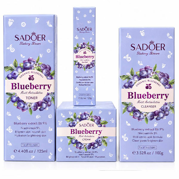 پک 4 عددی مراقبت از پوست  بلوبری برند سادور