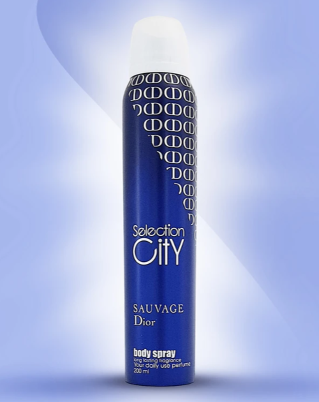 اسپری خوشبوکننده بدن مردانه سلکشن سیتی مدل suavage حجم 200 میلی لیتر
